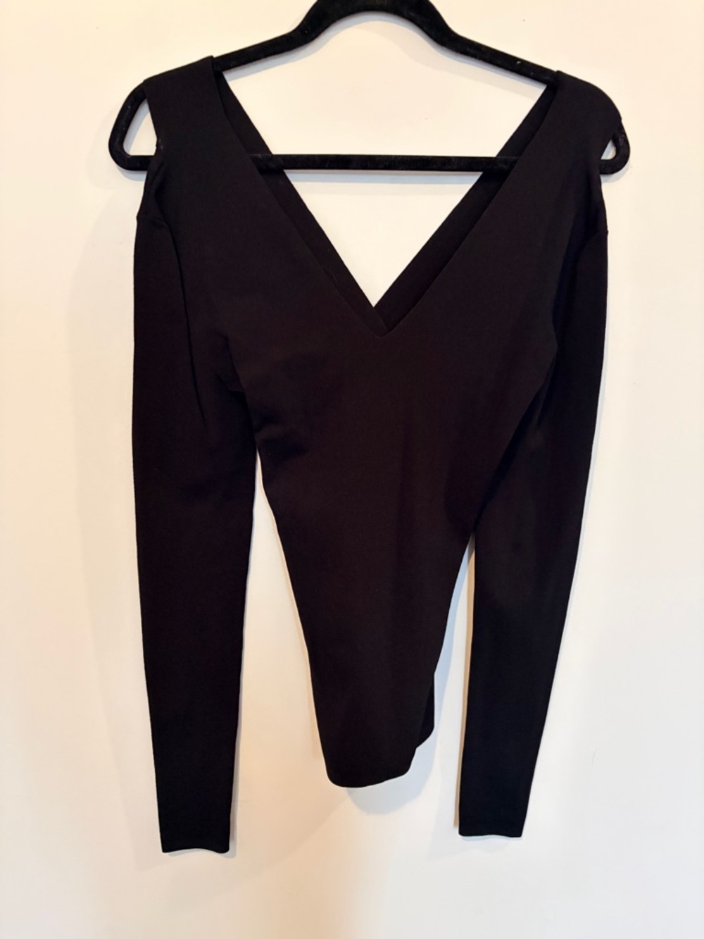 COS Black Cut-out Shoulder Top - Small